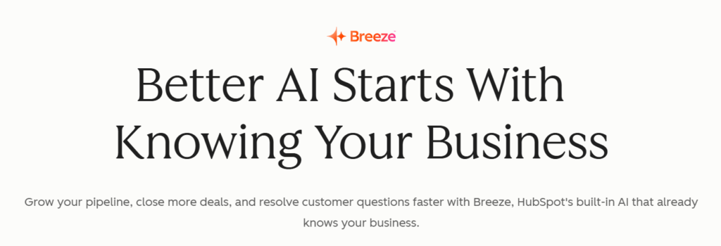 hubspot ai tool for small business