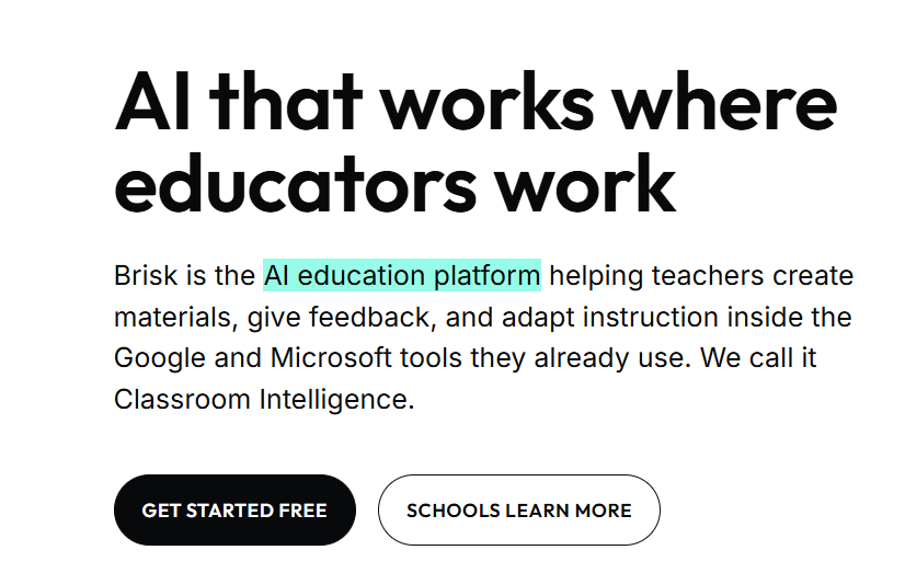 briskteaching ai tool for teacher 2026