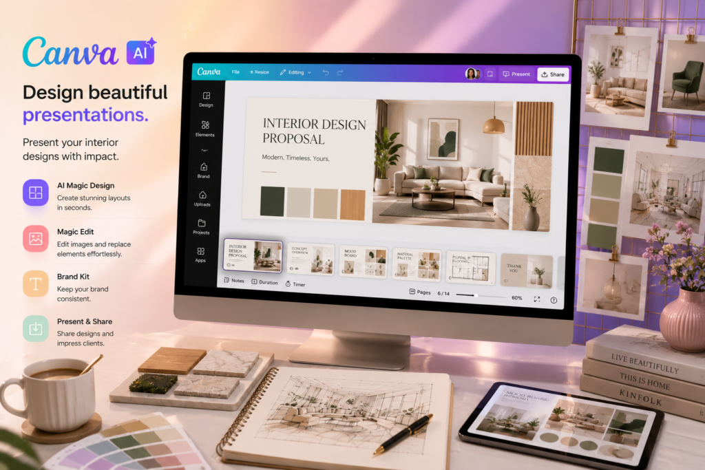 canva ai tool for interior designer