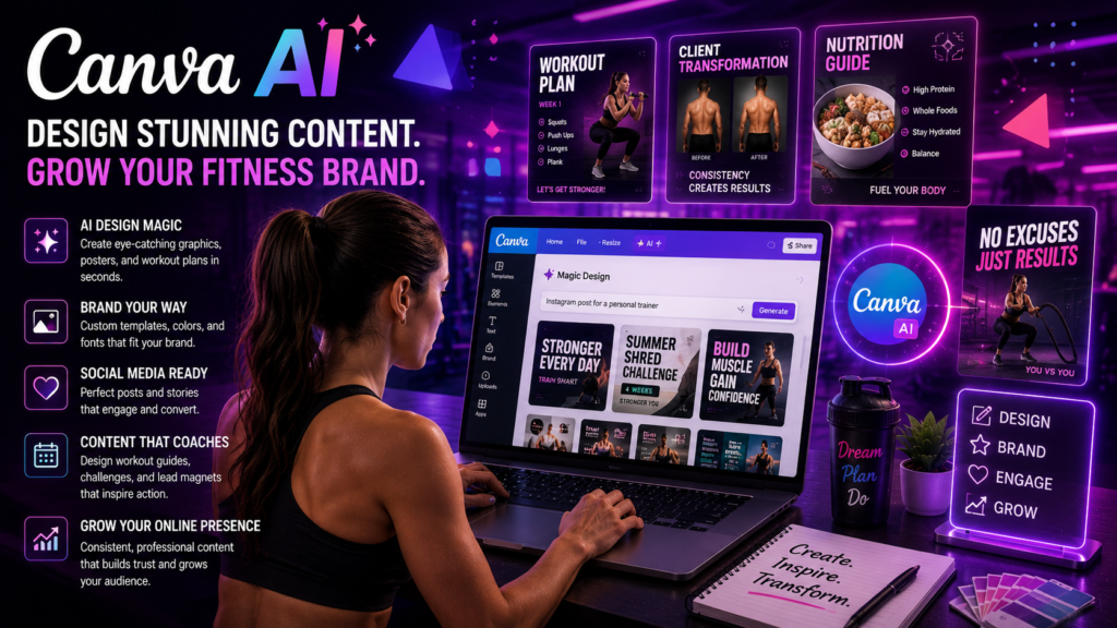 canva ai tool for personal trainer
