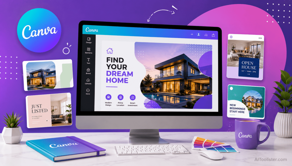 canva ai tool for real estate agent