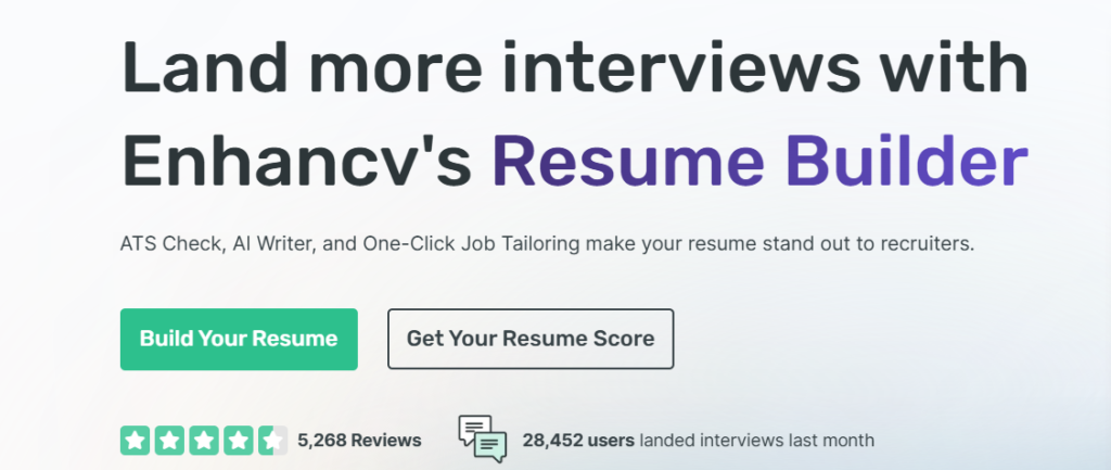Best AI Resume Builders in 2026 — What Actually Gets You Interviews enhancv tool ai resume builders in 2026