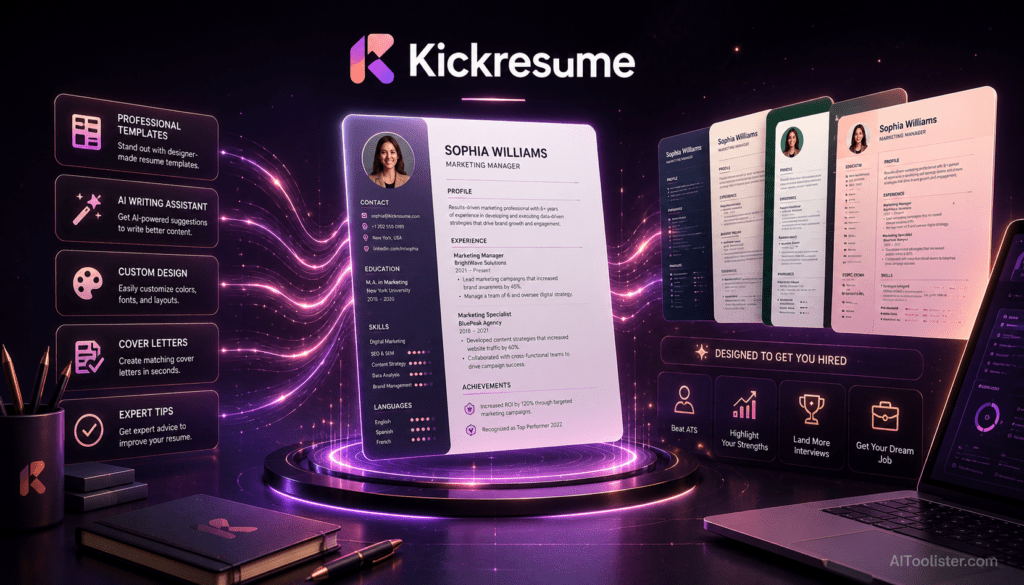 kickresume ai tool for resume builder