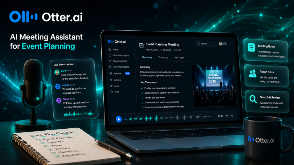 Best AI Tools for Event Planners to Organize and Market Events in 2026 otter ai tool for event planners