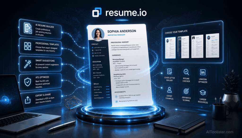 resume io ai tool for resume builder