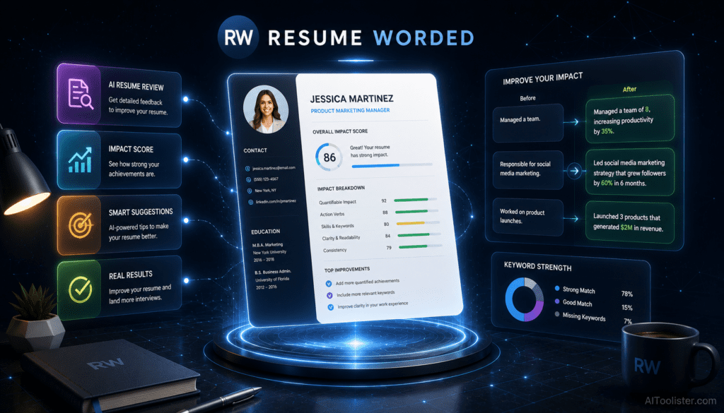 resume worded ai tool for resume builder