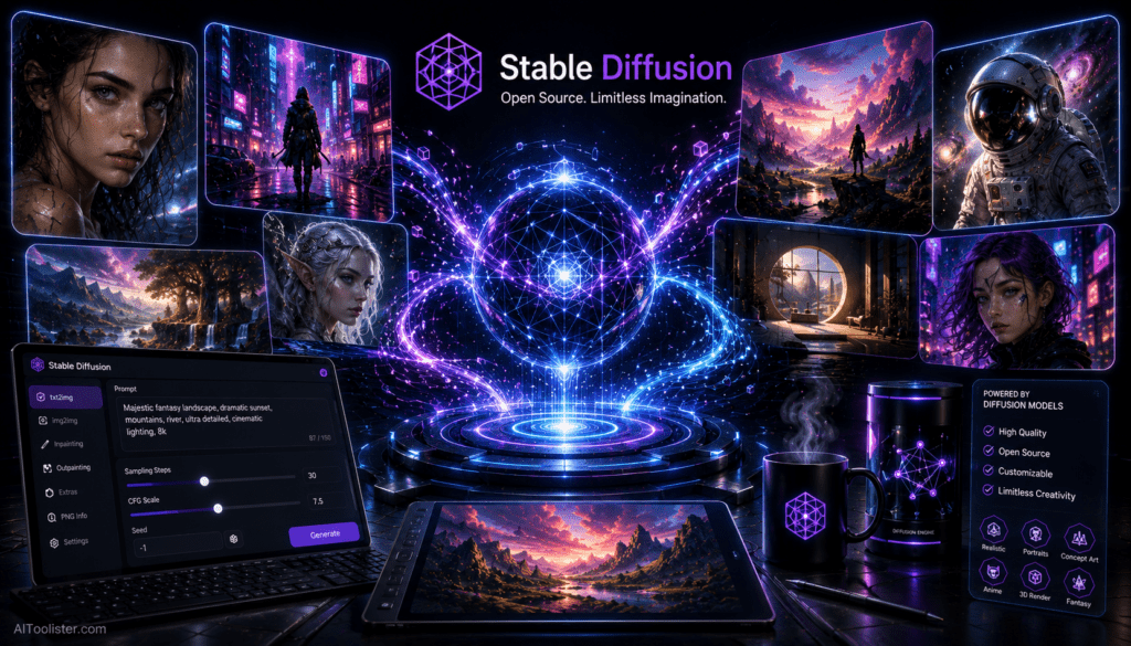 stabble diffusion ai tool for image generator