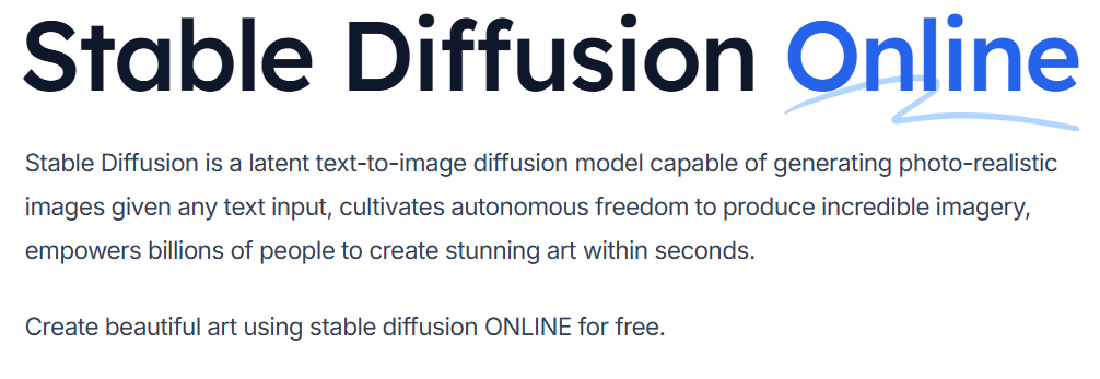 stable diffusion ai tool for image generation