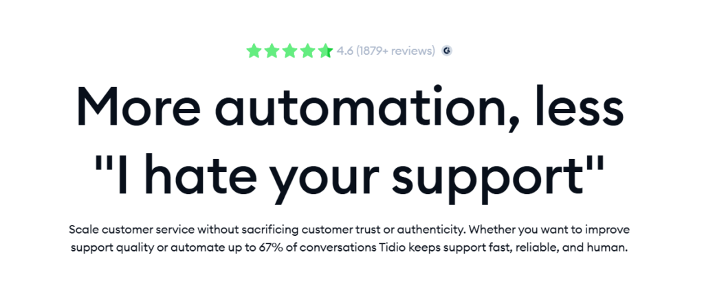tidio ai tool for small business
