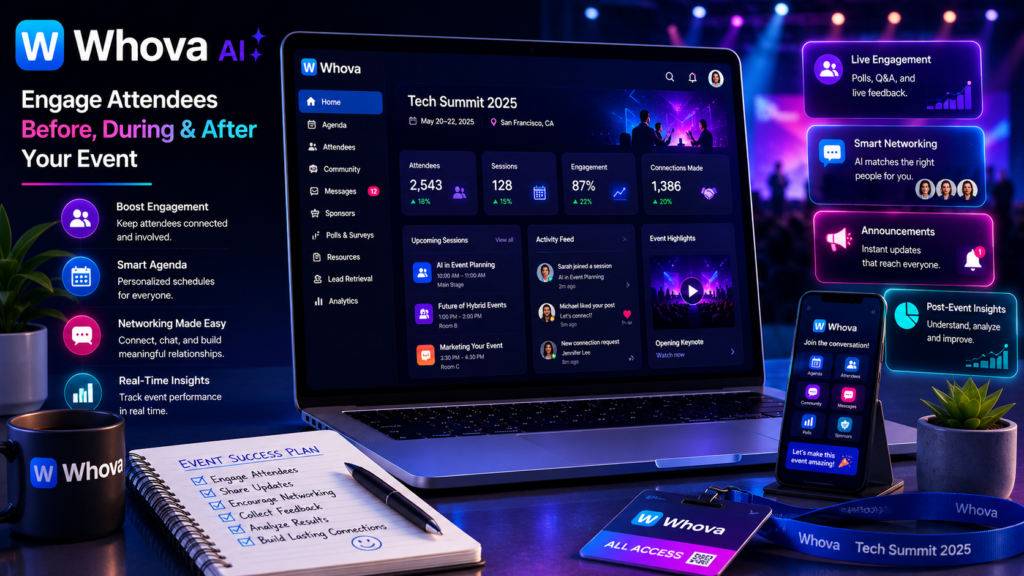 Best AI Tools for Event Planners to Organize and Market Events in 2026 whova ai tool for event planners