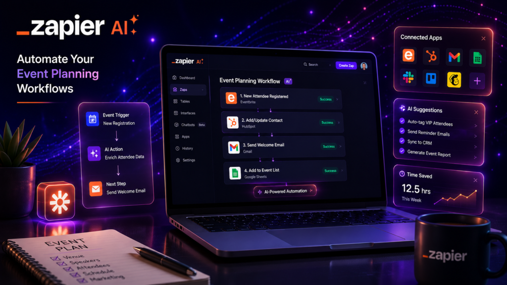 Best AI Tools for Event Planners to Organize and Market Events in 2026 zapier ai tool for event planners