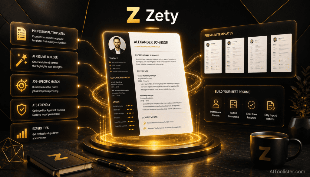 zety ai tool for resume builder