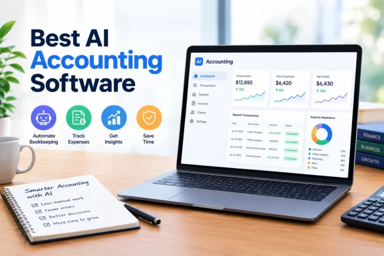Best AI accounting software tools in 2026, comparing leading platforms for different business types.